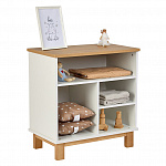 Комод Polini kids Simple 3400, на ножках, белый-натуральный