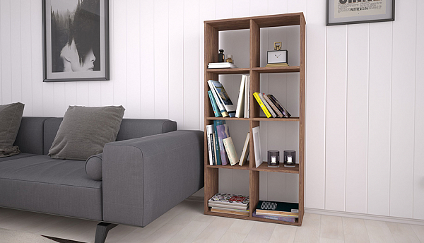 Стеллаж Polini Home Smart Кубический 8 секции, винтаж