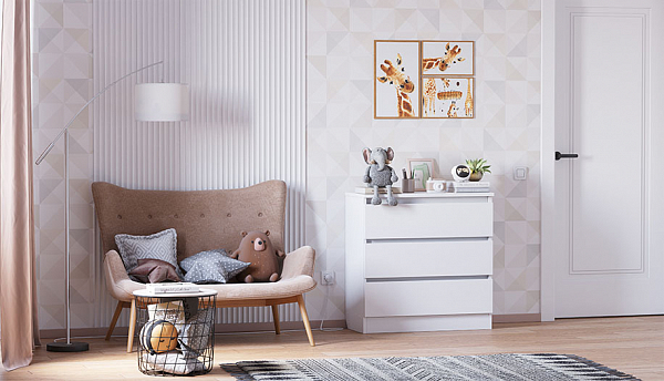 Комод Polini kids Simple 1930, белый