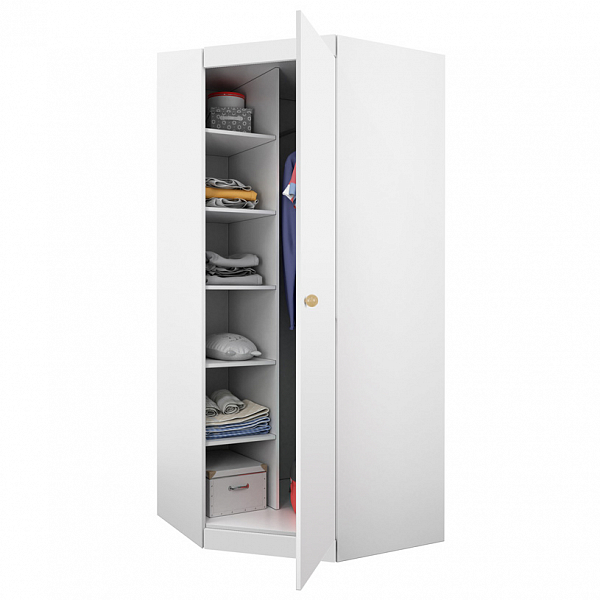 Шкаф угловой Polini kids Fun 1250, белый