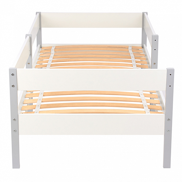 Кровать детская Polini kids Simple 3435, белый-серый