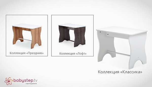 Стол детский Polini kids Simple, 80х46 см, белый
