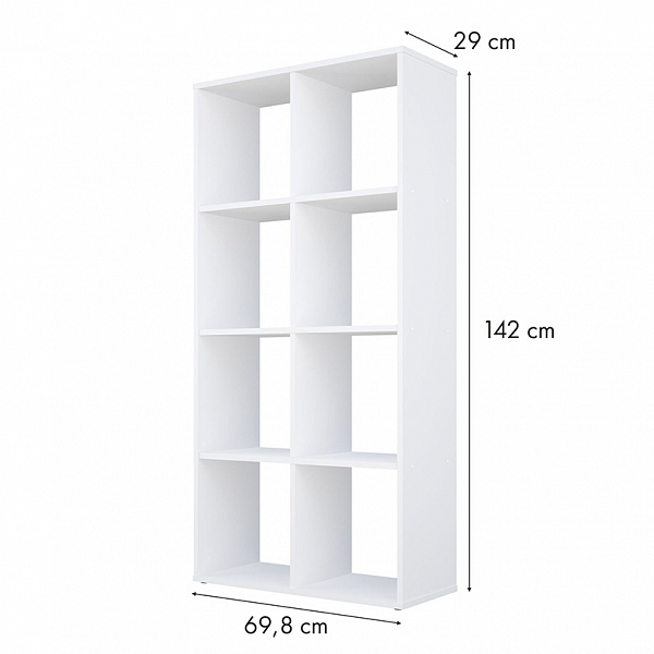 Стеллаж Polini Home Smart Кубический 8 секции, белый
