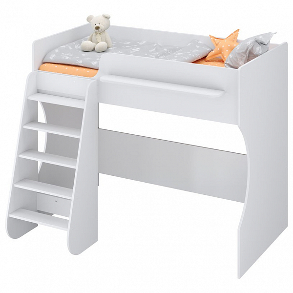 Кровать-чердак детская Polini kids Dream 1700, белый