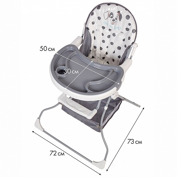 Стульчик для кормления Polini kids Disney baby 252 101 Далматинец, синий