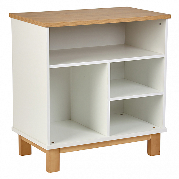 Комод Polini kids Simple 3400, на ножках, белый-натуральный