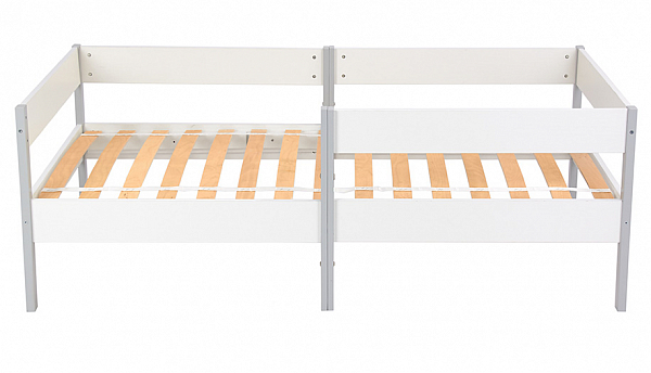 Кровать детская Polini kids Simple 3435, белый-серый