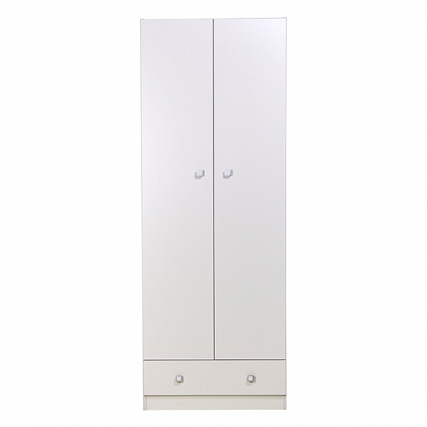 Шкаф двухсекционный Polini Simple с 1 ящиком, белый