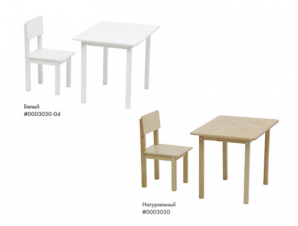 Комплект детской мебели Polini Simple 105 S, белый