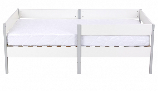 Кровать детская Polini kids Simple 3435, белый-серый