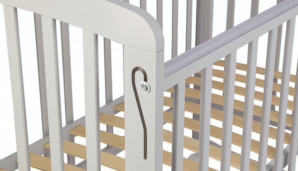 Кроватка детская Polini kids Simple 304, серый