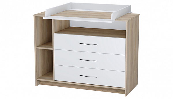Комод Polini kids Simple 2110,  вяз-белый