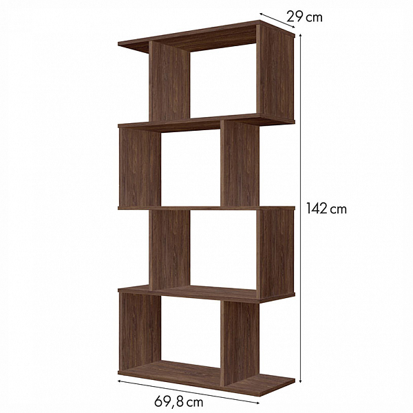 Стеллаж Polini Home Smart фигурный 4 секции, винтаж