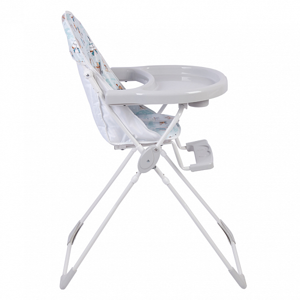 Стульчик для кормления Baby Boom Мишка с перьями, серый