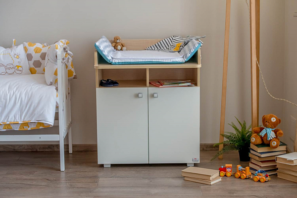 Пеленальный комод Polini Simple 1270, белый