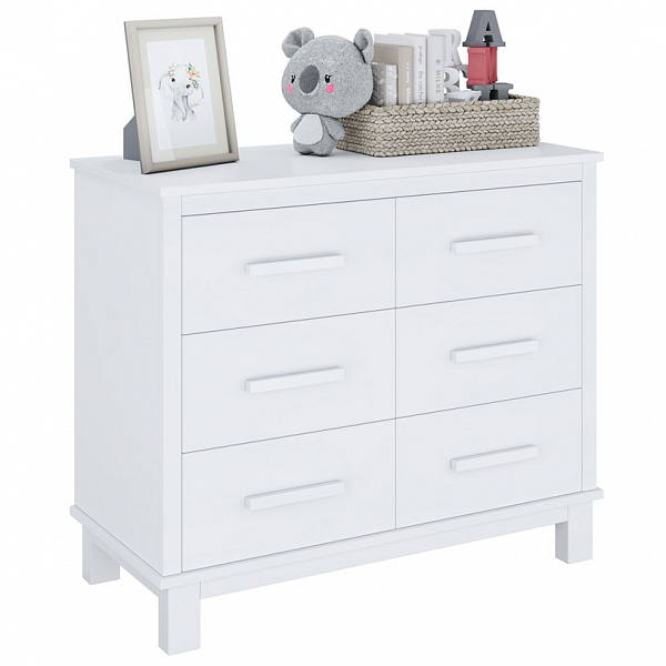 Комод Polini kids Simple 3402, на ножках, белый