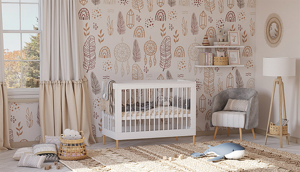 Кроватка детская Polini kids Simple 360, белый