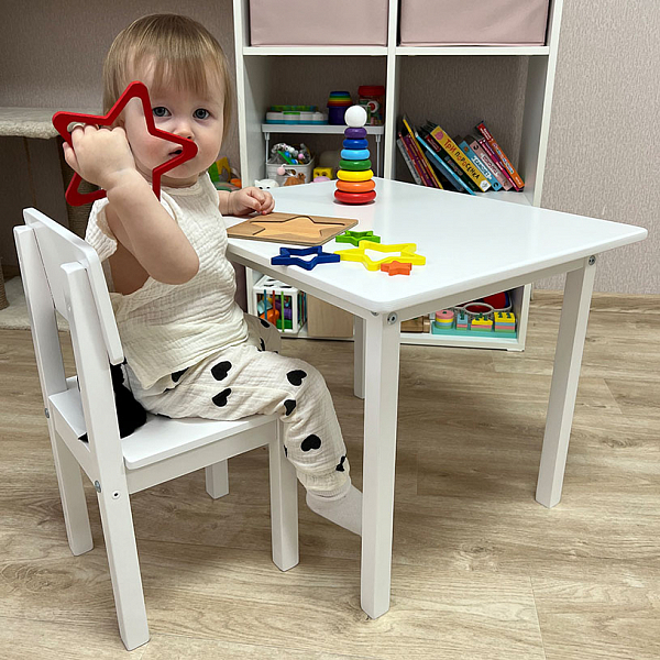 Комплект детской мебели Polini Simple 105 S, белый