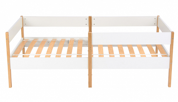 Кровать детская Polini kids Simple 3435, белый-натуральный