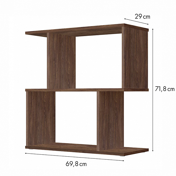Стеллаж Polini Home Smart фигурный 2 секции, винтаж