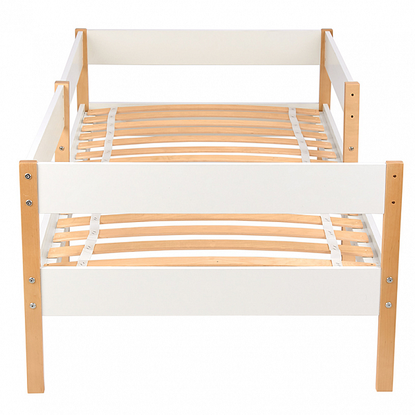 Кровать детская Polini kids Simple 3435, белый-натуральный