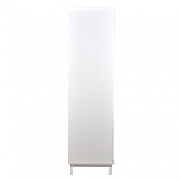 Шкаф двухсекционный Polini kids Simple 3410, с 1 ящиком, на ножках, белый