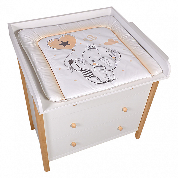Комод Polini kids Simple 3501, белый-натуральный