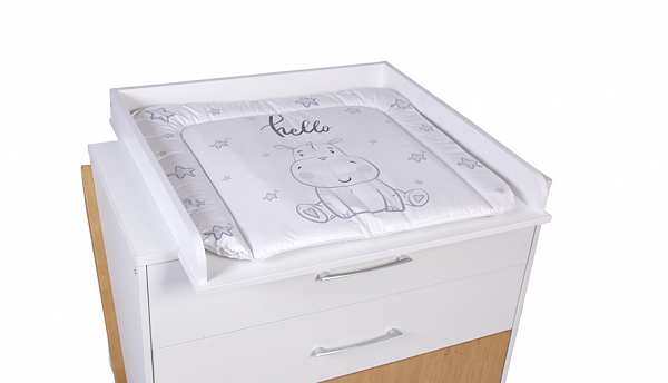 Комод Polini kids Porto 2200, на ножках, белый-дуб каменный