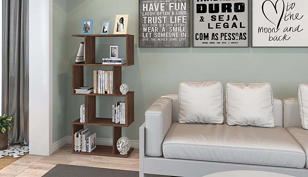 Стеллаж Polini Home Smart фигурный 4 секции, винтаж