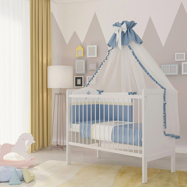 Кроватка детская Polini kids Simple 220, белый