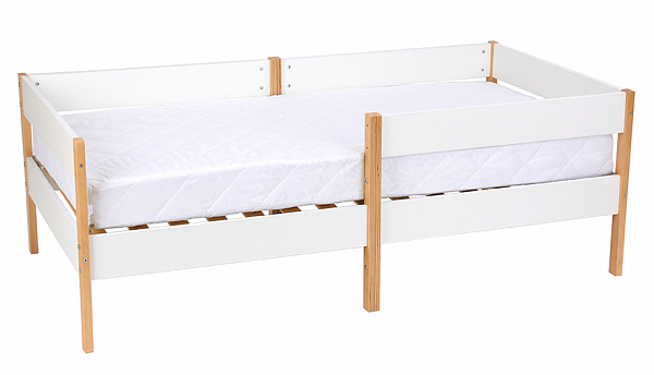 Кровать детская Polini kids Simple 3435, белый-натуральный