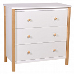 Комод Polini kids Simple 3501, белый-натуральный