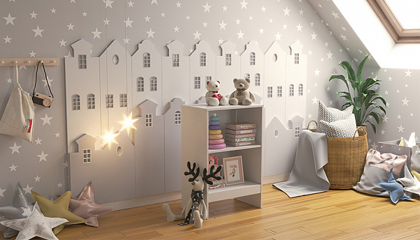 Пеленальный комод Polini kids Simple 1260, белый