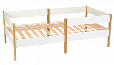 Кровать детская Polini kids Simple 3435, белый-дуб каменный